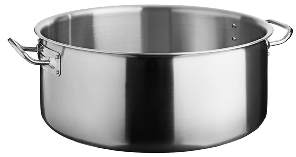garnek do mięs Livonia; 7000ml, 28x12 cm (ØxW); srebro; okrągły