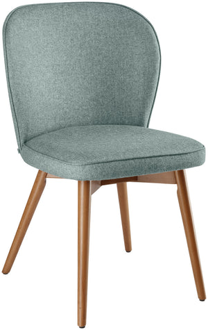 krzesło Lian; 56x58x86 cm (SxGxW); siedzisko jasny niebieski, stelaż jasny brązowy; 2 sztuka / opakowanie