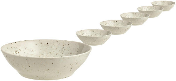 miska Alessia okrągła; 450ml, 15.5x4.6 cm (ØxW); beżowy; okrągły; 6 sztuka / opakowanie