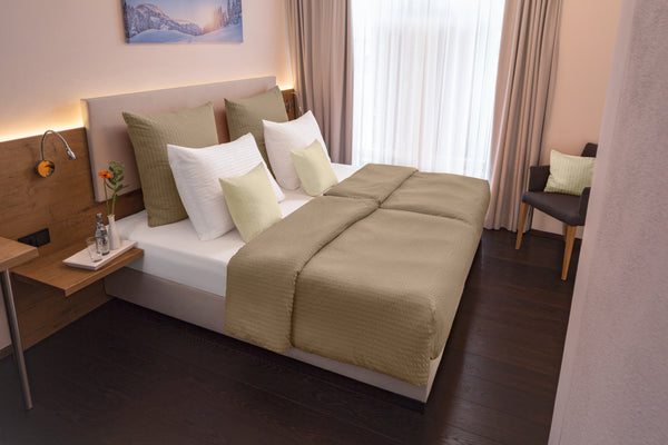 pościel Mallorca zakładka hotelowa; 160x210 cm (SxD), 65x100 cm (DxS); kawiarnia