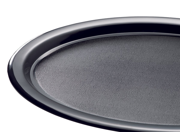 taca do serwowania KAFFEEHAUS; 28.5x21.5x1.5 cm (DxSxW); czarny; owalny