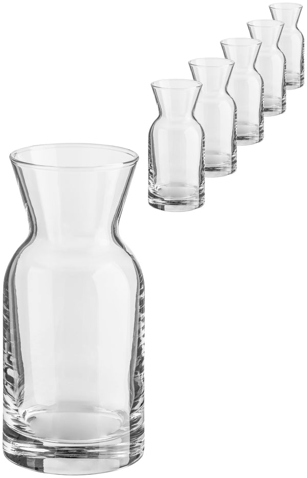 karafka Village bez znacznika pojemności; 200ml, 5.2x12.5 cm (ØxW); transparentny; 6 sztuka / opakowanie