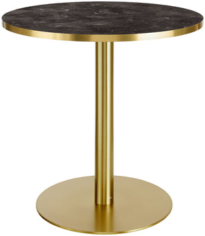 stół Marvani stelaż ze stali nierdzewnej ; 75x80 cm (WxØ); Platte złoto/czarny/marmurkowy, stelaż złoto; okrągły