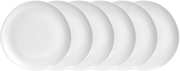 talerz płaski Ovalize; 27x3.3 cm (ØxW); biały; okrągły; 6 sztuka / opakowanie