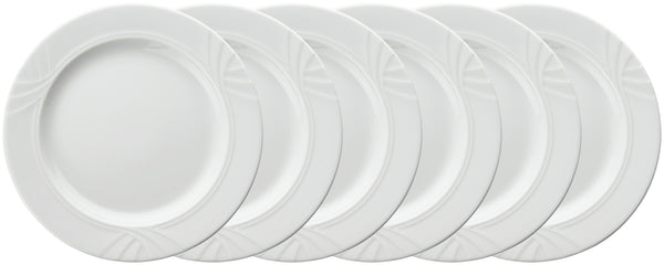 talerz płaski Kiara; 27 cm (Ø); biały; okrągły; 6 sztuka / opakowanie