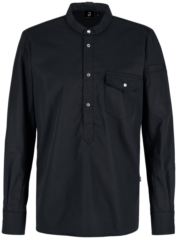 Herrenkochshirt Luca; Kleidergröße 52; czarny