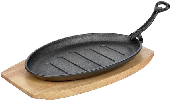 patelnia do serwowania Basic uchwyt zdejmowalny; 27x17.5 cm (DxS); czarny; owalny