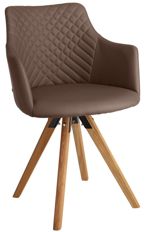Polsterstuhl Tornea; 62x58x82.5 cm (SxGxW); siedzisko brązowy