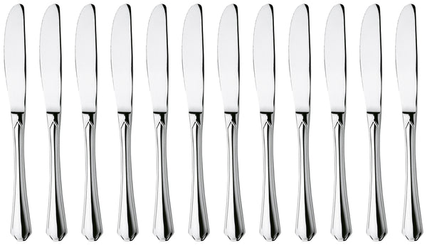 nóż stołowy Tunis Basic; 22.1 cm (D); srebro, Griff srebro; 12 sztuka / opakowanie