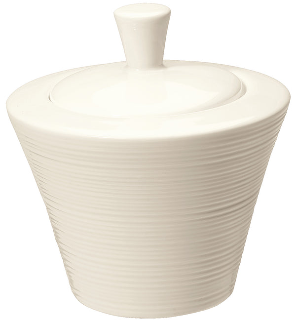 cukiernica Skyline z pokrywką; 300ml, 9.8x10 cm (ØxW); biel kremowa; okrągły; 6 sztuka / opakowanie
