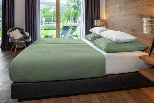 pościel Antila zakładka hotelowa; 140x200 cm (SxD); szałwia