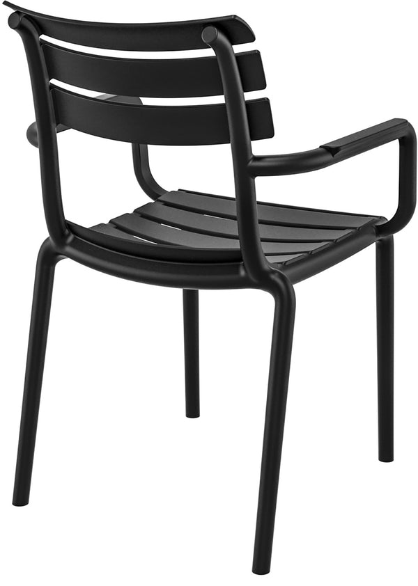 Stuhl Helen mit Armlehne; 58x59x84 cm (SxGxW); czarny; 4 sztuka / opakowanie