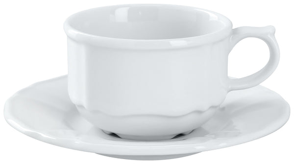filiżanka do espresso Amely; 100ml, 7x4.5 cm (ØxW); biały; okrągły; 6 sztuka / opakowanie
