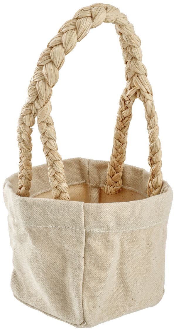 Deko-Körbchen Agnis; 10x10x10 cm (DxSxW); naturalny; kwadrat