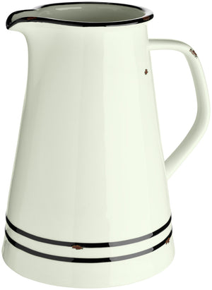 dzbanek Liron; 1800ml, 15x21 cm (ØxW); biel kremowa/czarny