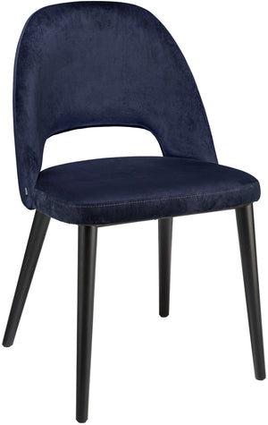 krzesło Tonda; 51x64x78 cm (SxGxW); siedzisko ciemny niebieski, stelaż czarny