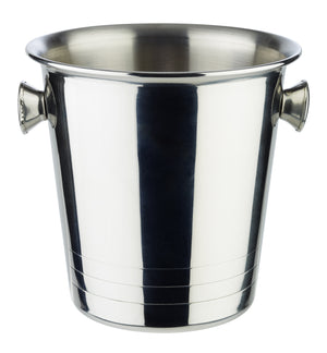 mini wiaderko do lodu / cooler do szampana; 1000ml, 13x13 cm (ØxW); srebro