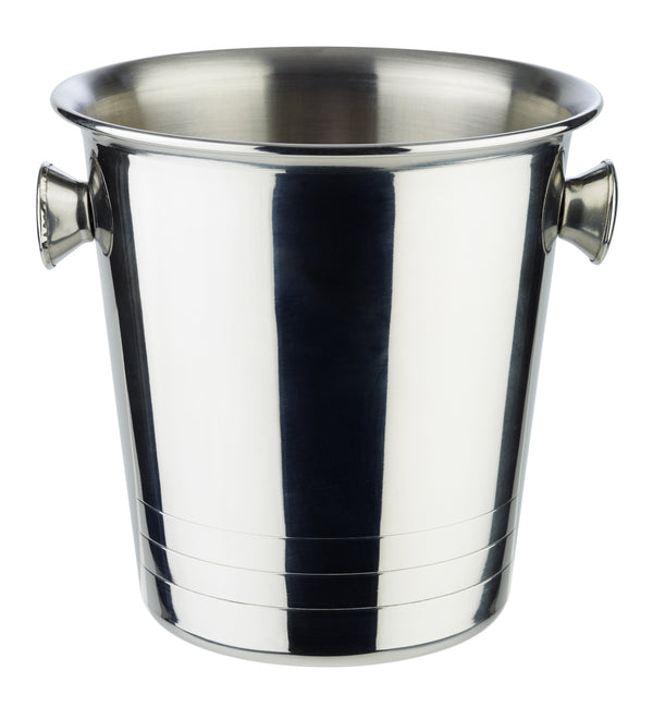 mini wiaderko do lodu / cooler do szampana; 1000ml, 13x13 cm (ØxW); srebro