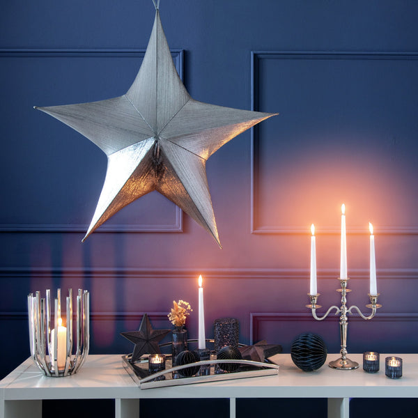 świecznik Abeer 3-ramienny; 26.5x10.5x29.5 cm (DxSxW); srebro