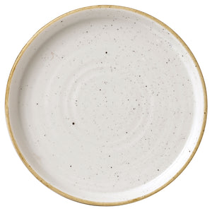 talerz okrągły Stonecast Barley White z podniesioną krawędzią; 15.7x2 cm (ØxW); biały/brązowy; okrągły; 6 sztuka / opakowanie