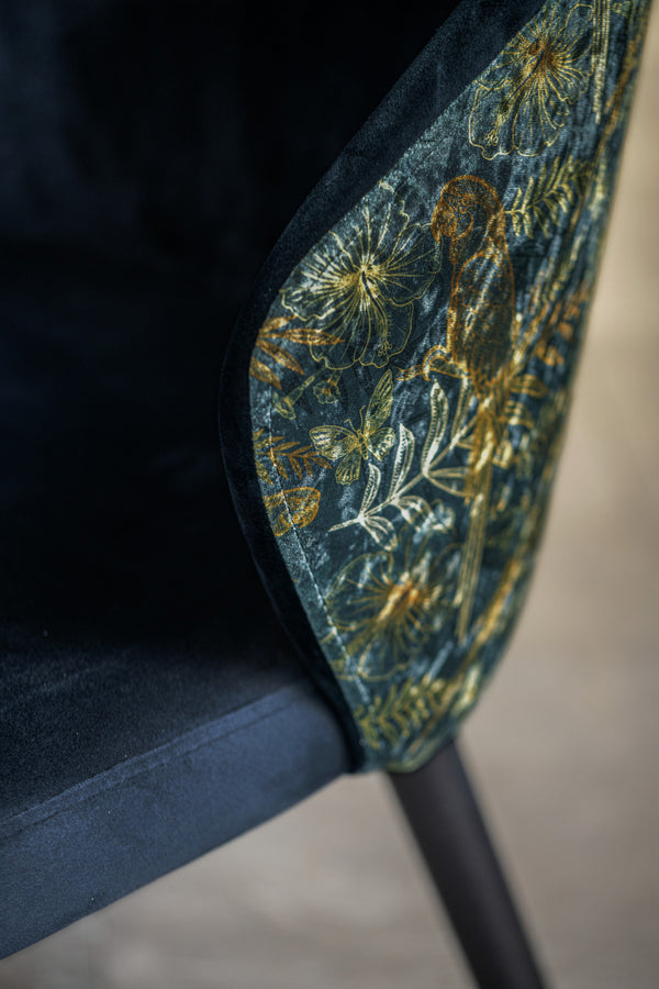 Stuhl Floral; 54x59x82 cm (SxGxW); niebieski