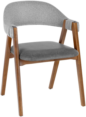 krzesło Imano; 59x62x76 cm (SxGxW); siedzisko antracyt, stelaż tytoń bejcowany