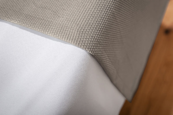 bieżnik Ambita ze strukturą; 40x130 cm (SxD); taupe; prostokątny
