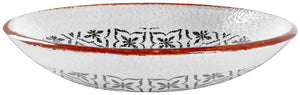 Glasschale  Edora; 2000ml, 18.5 cm (Ø); biały/czarny; 6 sztuka / opakowanie