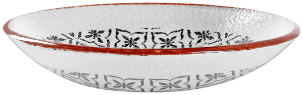 Glasschale  Edora; 2000ml, 18.5 cm (Ø); biały/czarny; 6 sztuka / opakowanie