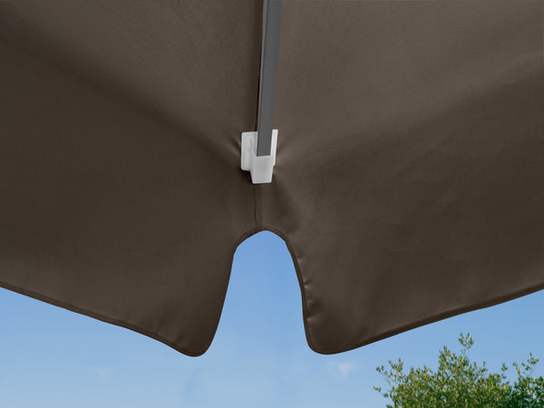 parasol profesjonalny duży Esparto stelaż antracyt; 350x350x370 cm (DxSxW); szary; kwadrat