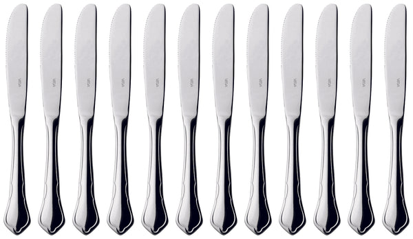 nóż do przystawki/deseru Chippendale; 21 cm (D); srebro, Griff srebro; 12 sztuka / opakowanie
