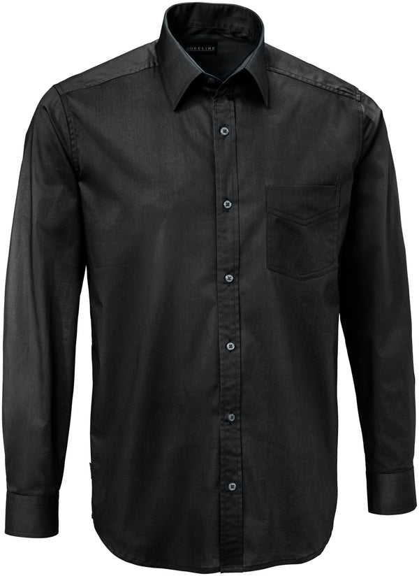 koszula męska Kim długi rękaw; Kleidergröße 39/40; czarny