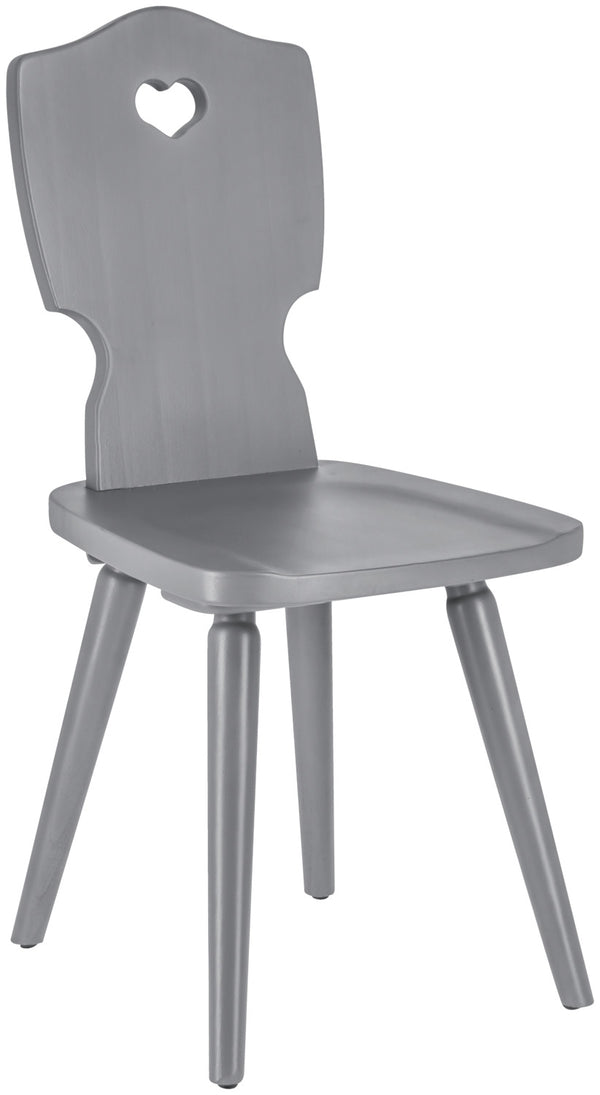 Holzstuhl Vroni; 41x50x88.5 cm (SxGxW); jasny szary; 2 sztuka / opakowanie