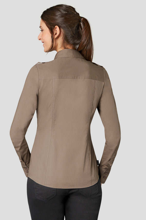 bluzka damska Kate długi rękaw; Kleidergröße 46; taupe