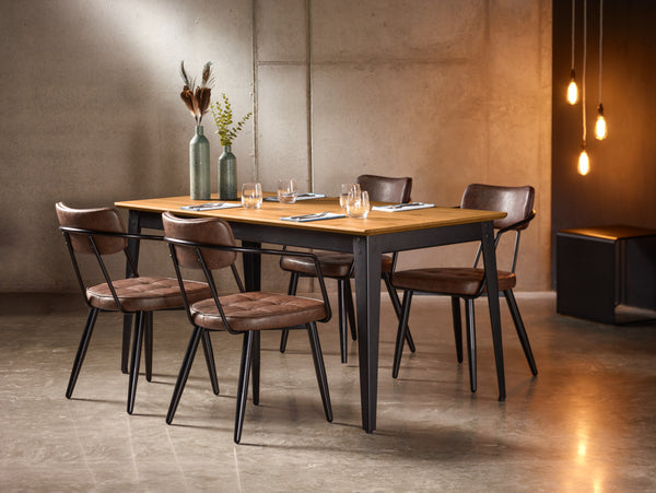 krzesło Casto z podłokietnikami; 54x59x81 cm (SxGxW); siedzisko brązowy, stelaż czarny; 2 sztuka / opakowanie