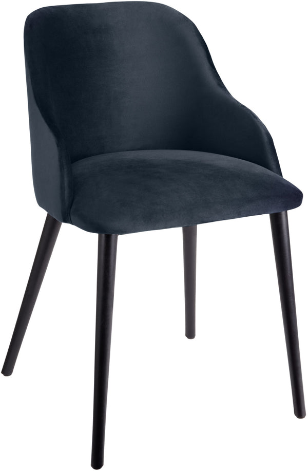 krzesło Almonda; 54x64x77.5 cm (SxGxW); siedzisko ciemny niebieski, stelaż czarny