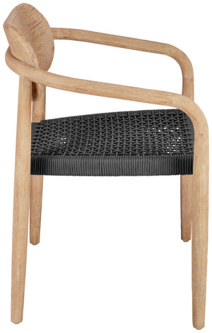 Stuhl Mando; 56x49x76 cm (SxGxW); siedzisko antracyt, stelaż naturalny; 2 sztuka / opakowanie