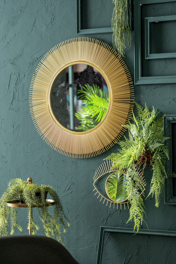 element lustrzany Jayanna; 33x25 cm (DxW); złoto