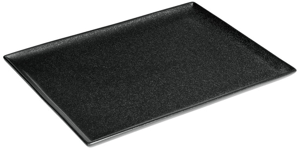 półmisek Masca prostokątny; 27x21x2 cm (DxSxW); czarny; prostokątny; 6 sztuka / opakowanie