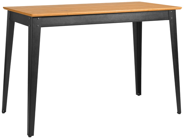 stół wysoki Acerios; 160x80x108.5 cm (DxSxW); Platte dąb antyczny, stelaż czarny; prostokątny