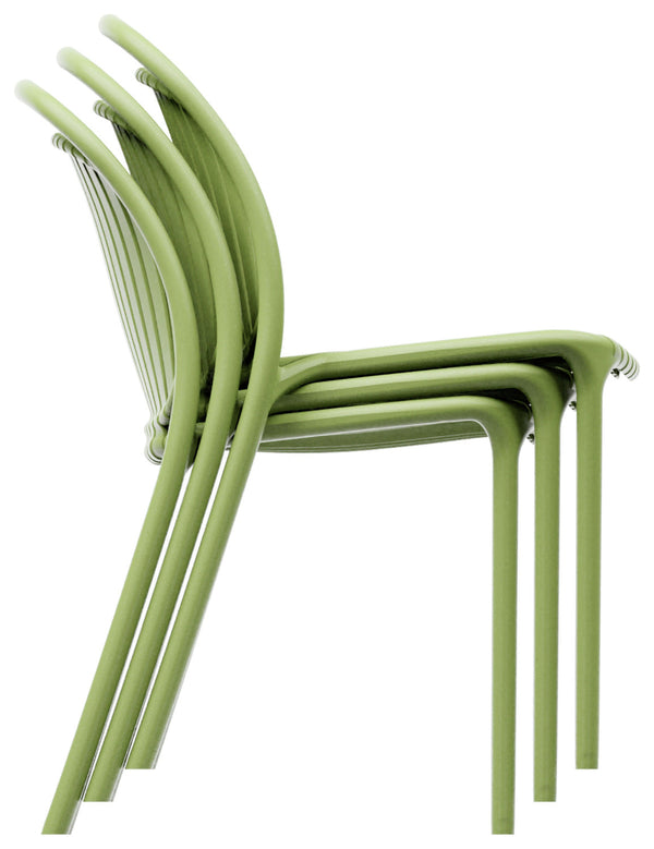 Kunststoffstuhl Stratos; 43x51x82 cm (SxGxW); siedzisko zielony