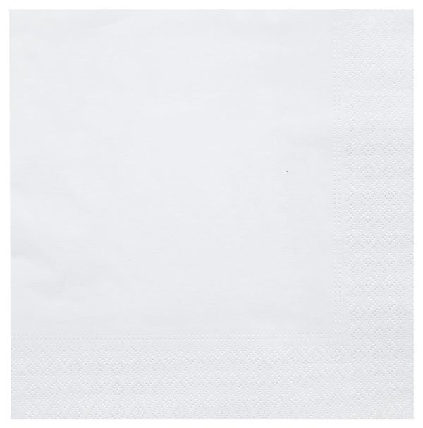 Papierserviette 2-lagig; 39x39 cm (SxD); biały; 100 sztuka / opakowanie