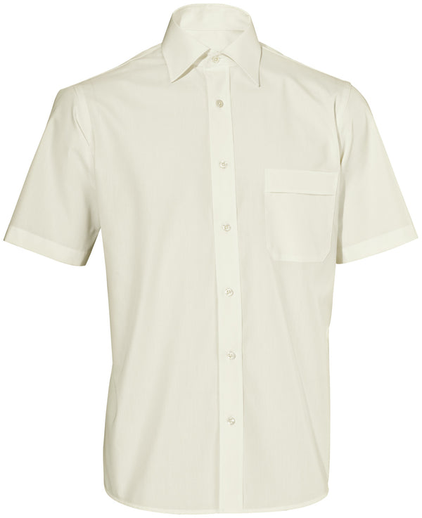 koszula męska Marc krótki rękaw; Kleidergröße 39/40; biel kremowa