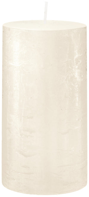 świeca rustykalna Garland (6.8x13 cm); 6.8x13 cm (ØxW); biały; okrągły; 6 sztuka / opakowanie