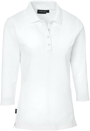 koszulka polo damska Cato rękaw 3/4; Kleidergröße M; biały