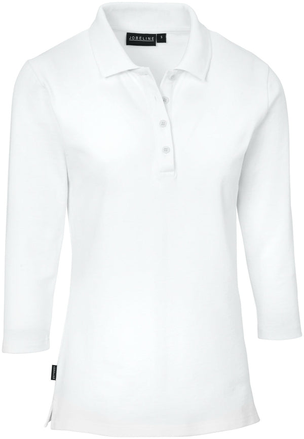koszulka polo damska Cato rękaw 3/4; Kleidergröße M; biały