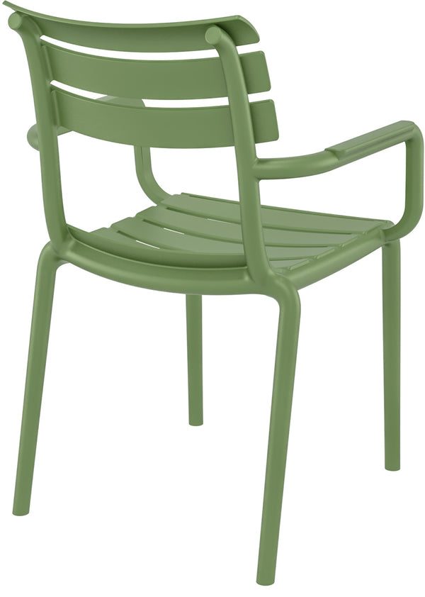 Stuhl Helen mit Armlehne; 58x59x84 cm (SxGxW); oliwka; 4 sztuka / opakowanie