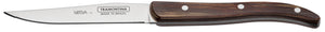 nóż Laguiole Picanha z ciągłym ostrzem; 22.5 cm (D); brązowy; 6 sztuka / opakowanie