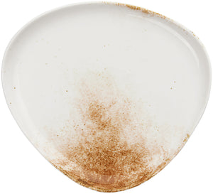 talerz płaski Purior; 26x24x3.2 cm (DxSxW); biały/brązowy; prostokątny; 4 sztuka / opakowanie
