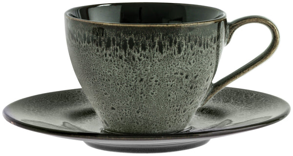 spodek do filiżanki do kawy Nano; 16.5 cm (Ø); czarny; okrągły; 6 sztuka / opakowanie
